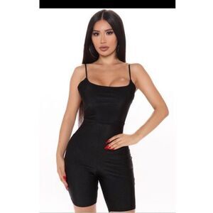 Got Your Backless Romper - Black. 	•	Romper